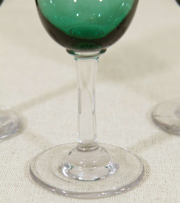 Set of 4 Victorian Sherry Glasses, England, Late 19th Century 1